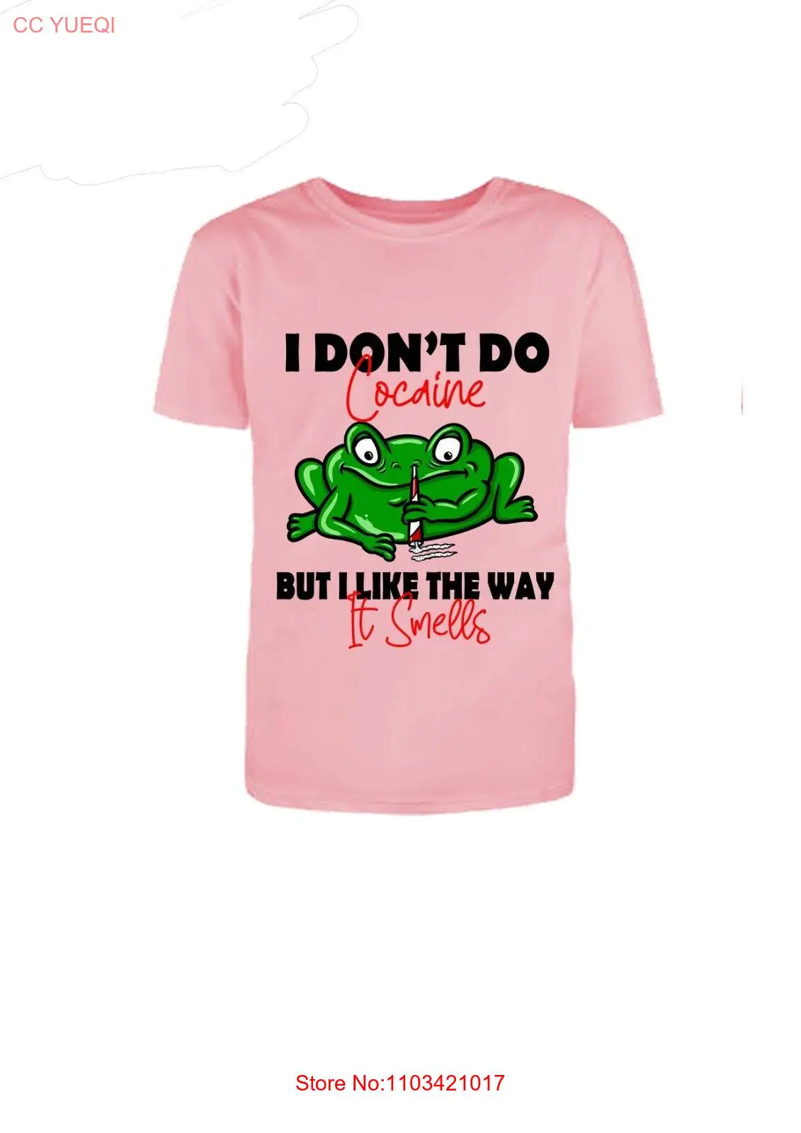 Забавная футболка унисекс Я не делаю но мне нравится способ ее запаха розовая с