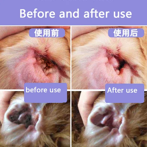 Эссенция для чистки ушей домашних животных собак и кошек, натуральная растительная эссенция для удаления клещей ушей