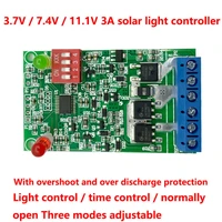 lithium battery 3 7v3a solar controller light control 7 4v 11 1v solar lawn lamp deinsectization lamp controller pcba