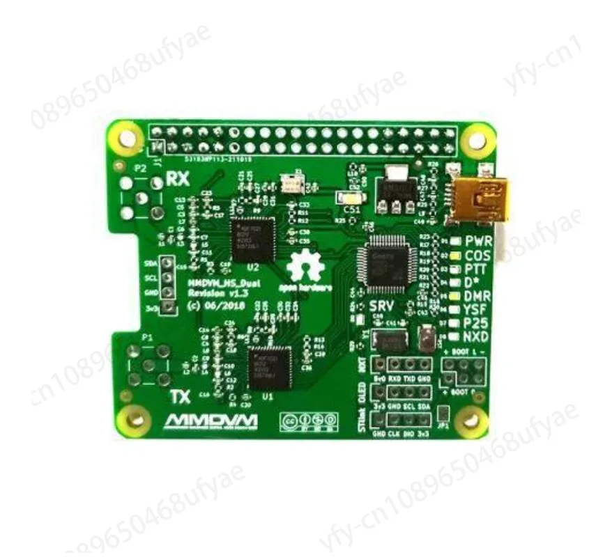 V1.3 MMDVM_HS_Dual_Hat Дуплексная точка доступа + Поддержка антенны P25 NXDN +OLED