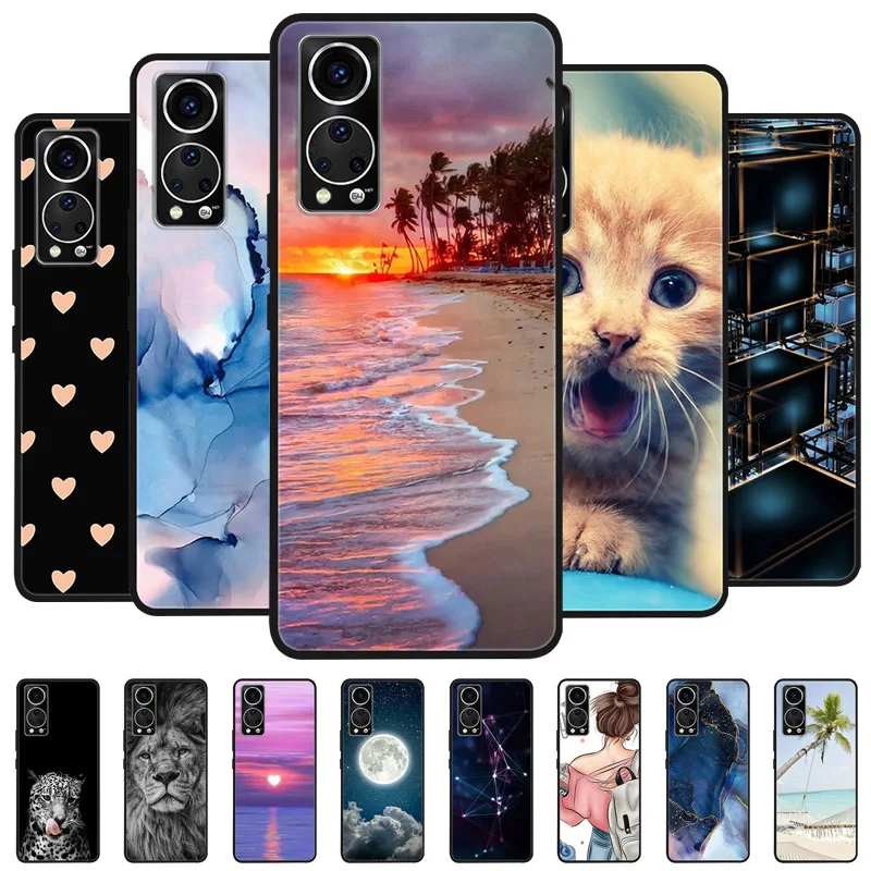 Чехол для телефона ZTE Axon 30 5G 30S TPU мягкий силиконовый чехол с мраморным рисунком UZTE