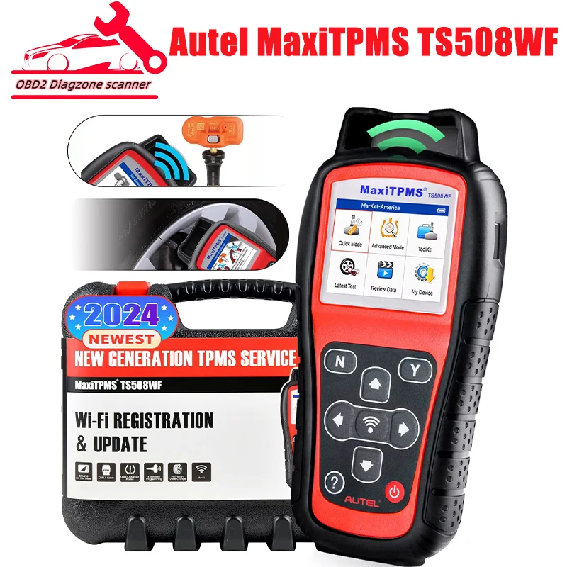 2024 Autel TS508WF TPMS MX-сенсор 315/433 МГц Автомобильная диагностика Wi-Fi Обслуживающий