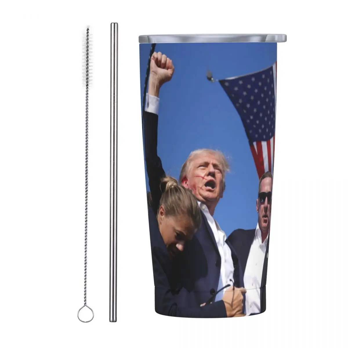 2024 Трамп ралли стрельба стакан Дональд выстрел чашки из нержавеющей стали