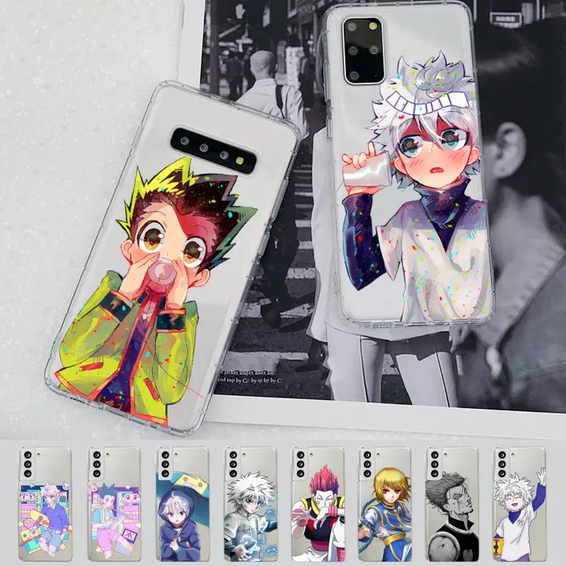 

YNDFCNB Hunter X Hunter Phone Case for Samsung A51 A52 A71 A12 for Redmi 7 9 9A for Huawei Honor8X 10i Clear Case