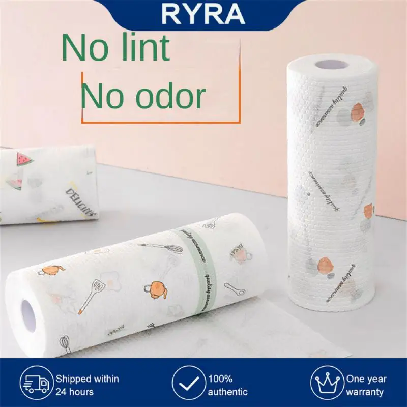 

Polyester Lazy Rags Wet And Dry Kitchen Paper Towel Oil Absorbing Kitchen Removal Cleaning Rag Home Cleaning Wash Cloth