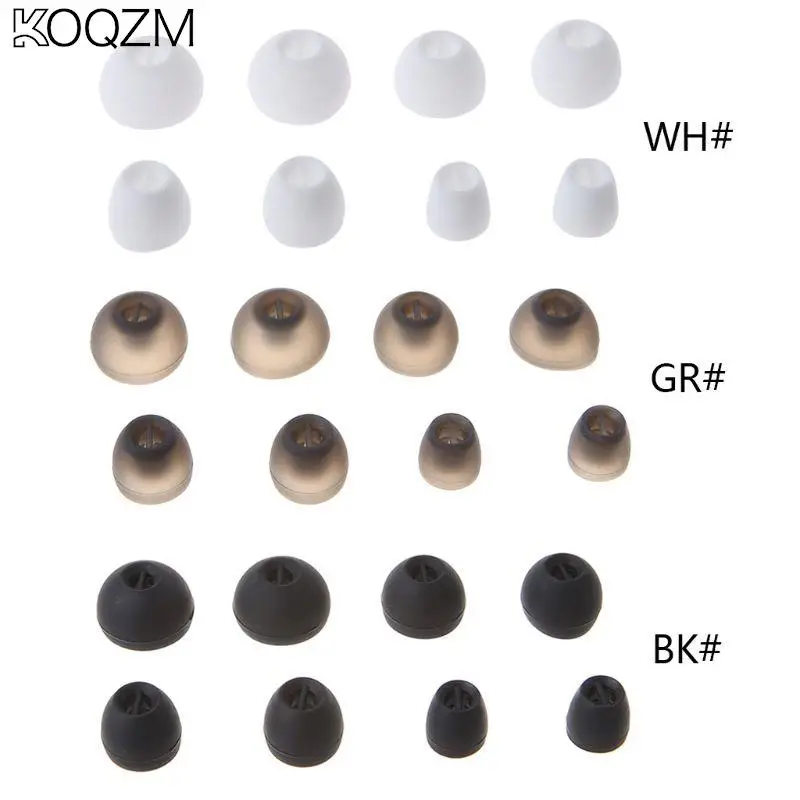 

4 Pairs Silicone Earphone Tips Earphone Silicone Tips Silicone Ear Buds Tips For In-ear Headphones
