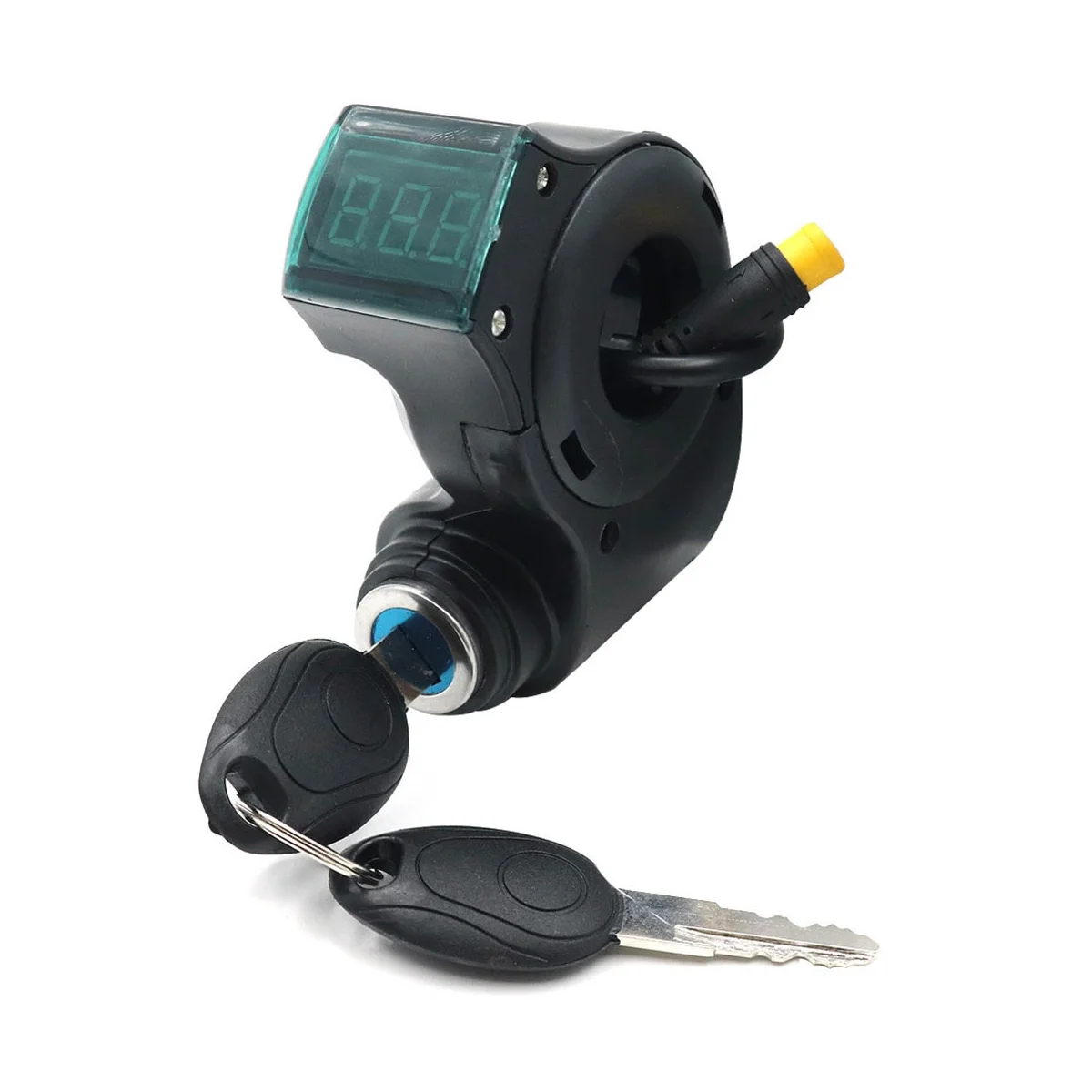 

E-Bike Lgnition Lock Key Thumb Throttle Voltmeter Digital Voltage Display Switch 3Pin for KUGOO M4 XiaoMi M365 Universal