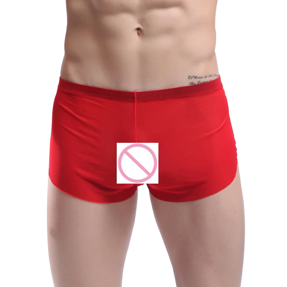 Summer Style Mens Slim Shorts Sexy Mesh Boxers Breathable Mesh Sleep Pant Gay Underwear Transparent Slip Man See Through Panties