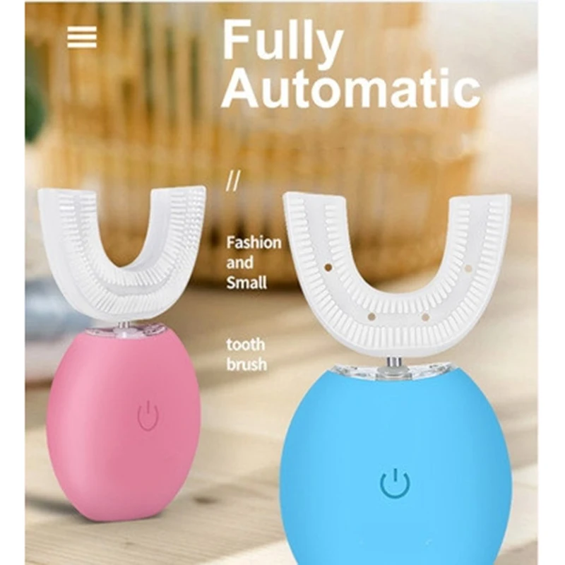 

Teeth Whitening Group-U-Shaped Electric Toothbrush Lazy Toothbrush Electric Automatic 360 Degree Waterproof Mouth With Silicone