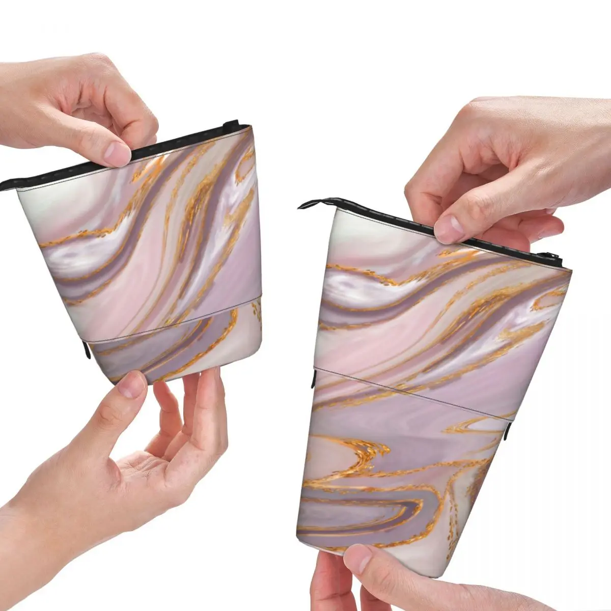 Case Rose Marble And Gold Teens Stationery Standing Pencil B