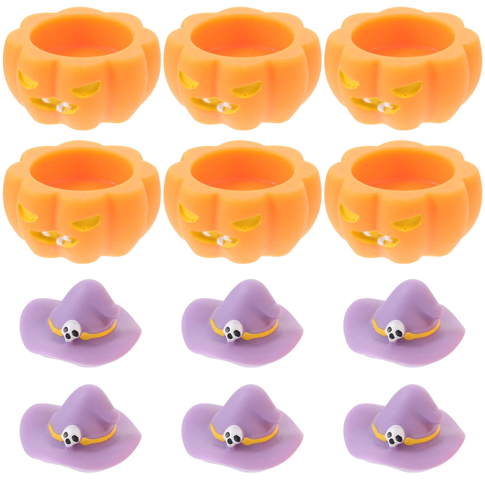 

12 Pcs Cartoons Miniature Decorations Halloween Adornment Supply Resin Dollhouse Miniatures Table Micro Scene