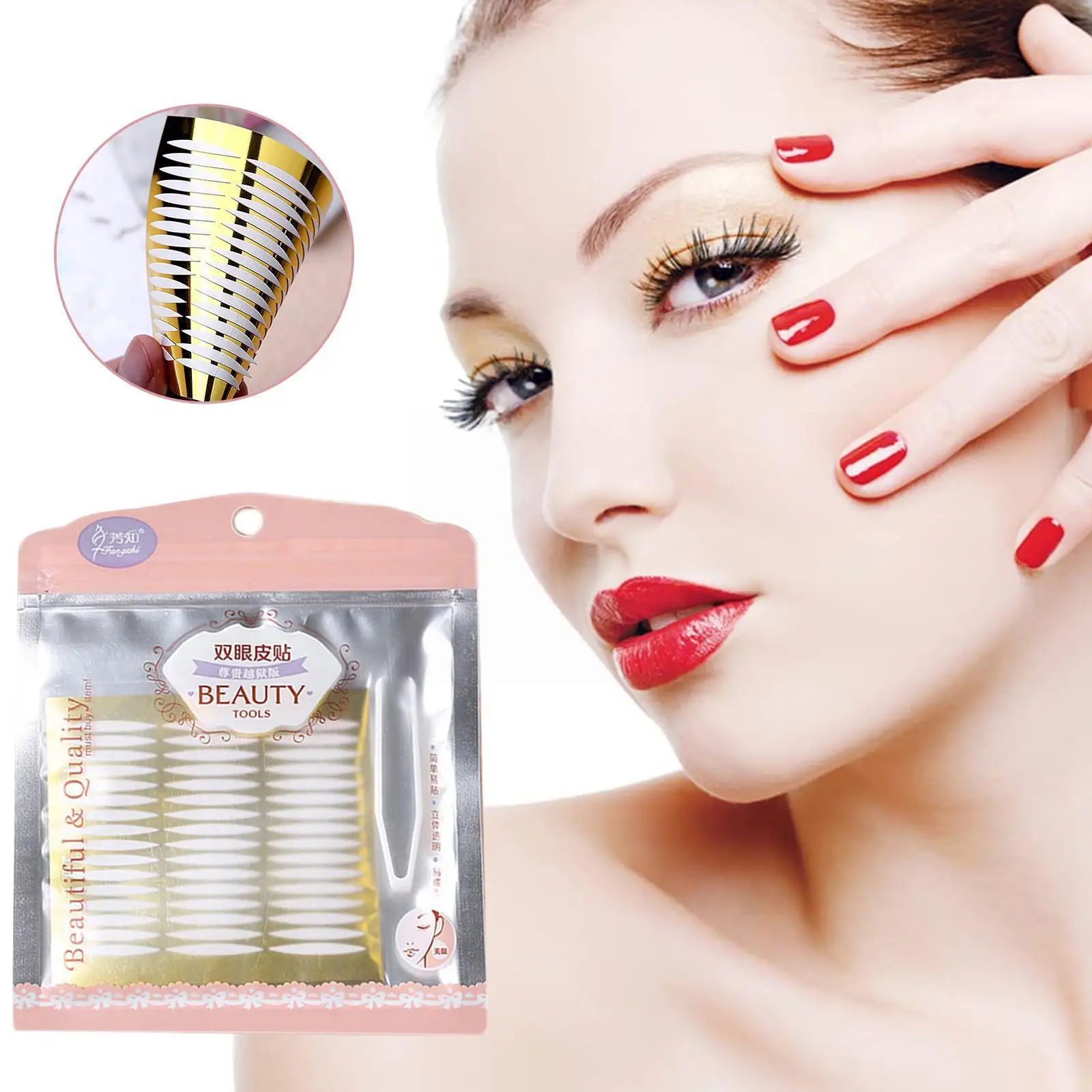 

120 Pair Double Eyelid Sticker Tape Narrow Wide Transparent Stickers Invisible Beauty General Natural Eyes I8Y5