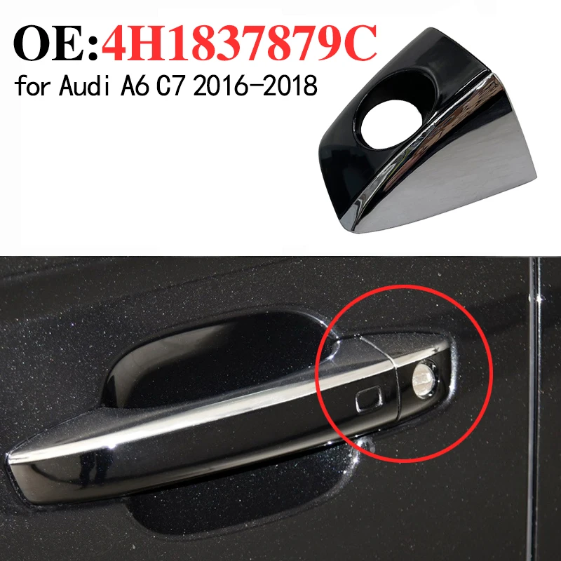 

4H1837879 для Audi A6 C7 2012-2018 крышка наружной ручки двери вождения, маленькая крышка замковой скважины, крышка дверной ручки 4H1837879B 4H1837879C