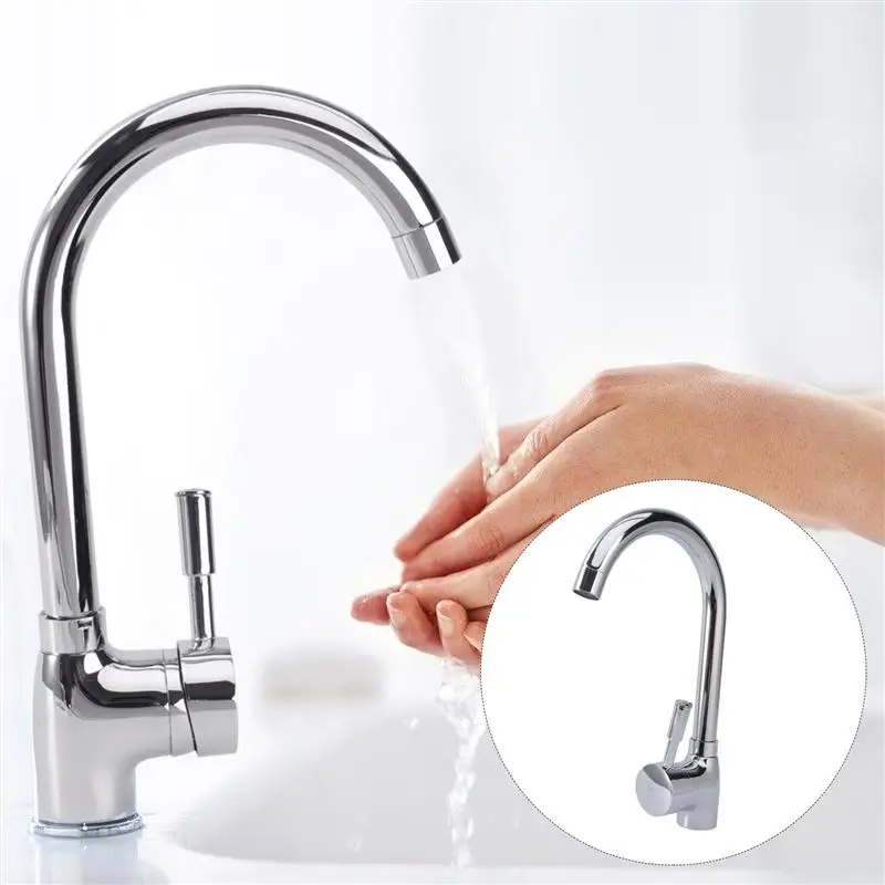 

1Pc Zinc Alloy Modern Swivel Hot and Cold Water Tap Mixer Spout Spray Mixer Kitchen Sink Faucet Bathroom Wash Faucet