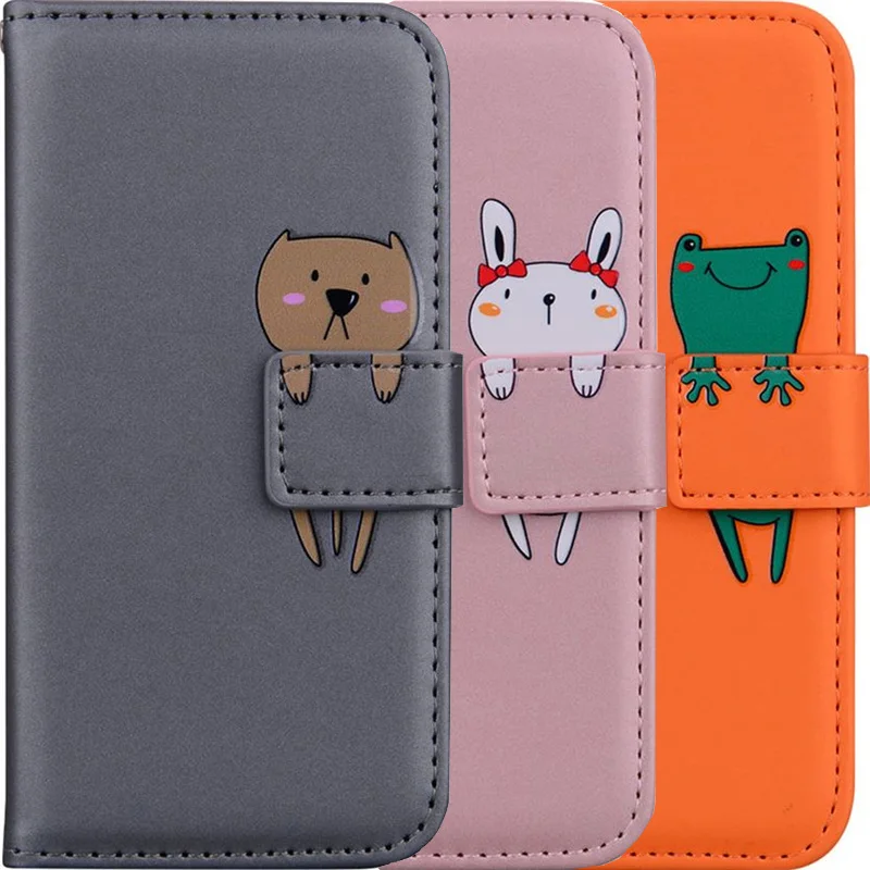 Wallet Case Stand Cute Cover For Apple iphone 13 12 Mini 11 Pro XR X XS Max SE 2020 6 6S 7 8 Plus 5S Card Slot Phone Bags DP22G