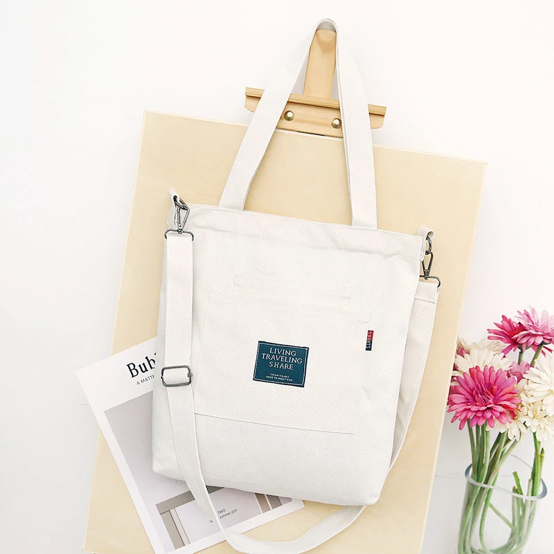 Women Corduroy Shoulder Bag Reusable Shopping Bags Casual Tote 2022 New Soft Female Handbag with Button Environmental Organizer