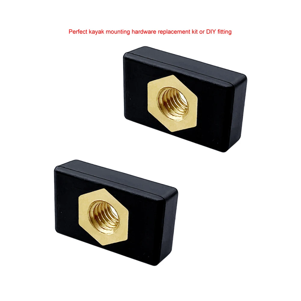 

2/6Pcs Kayak Side Mount Slide Track Rail Silders Fishing Rod Pole Holder Mounting Base M6 Sliding Nut Kayak Hardware DIY Parts