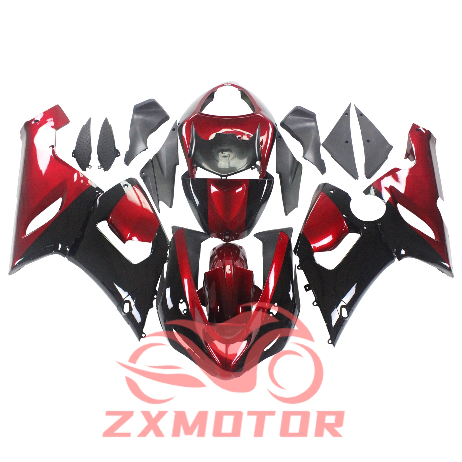 Набор литьевых обтекателей ZX6R 2005 2006 АБС-пластик обтекатели для мотоциклов