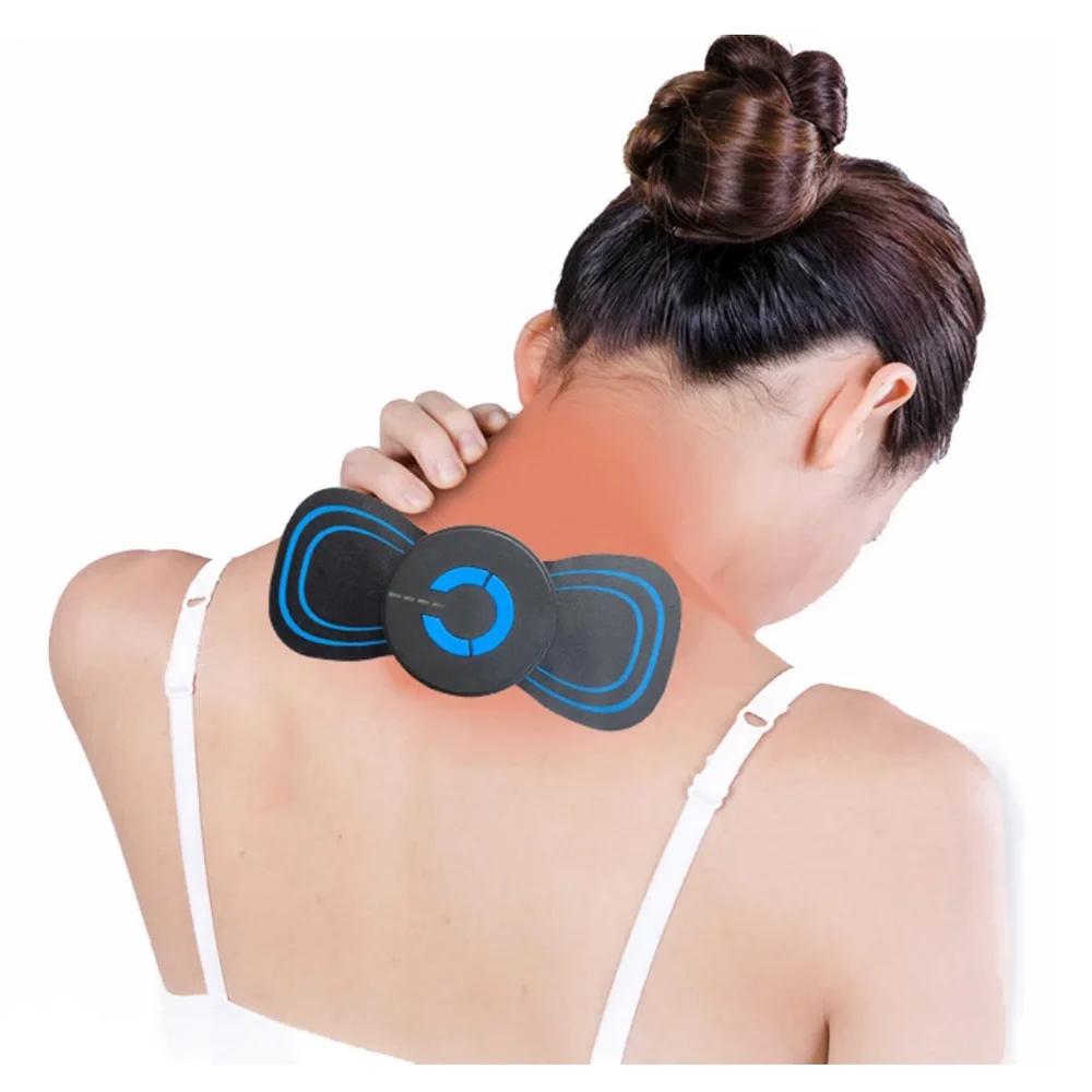 

Wireless Cervical Massage Stimulator Portable Mini Electric Neck Back Massager Muscle EMS 6 Modes Relief The Pain