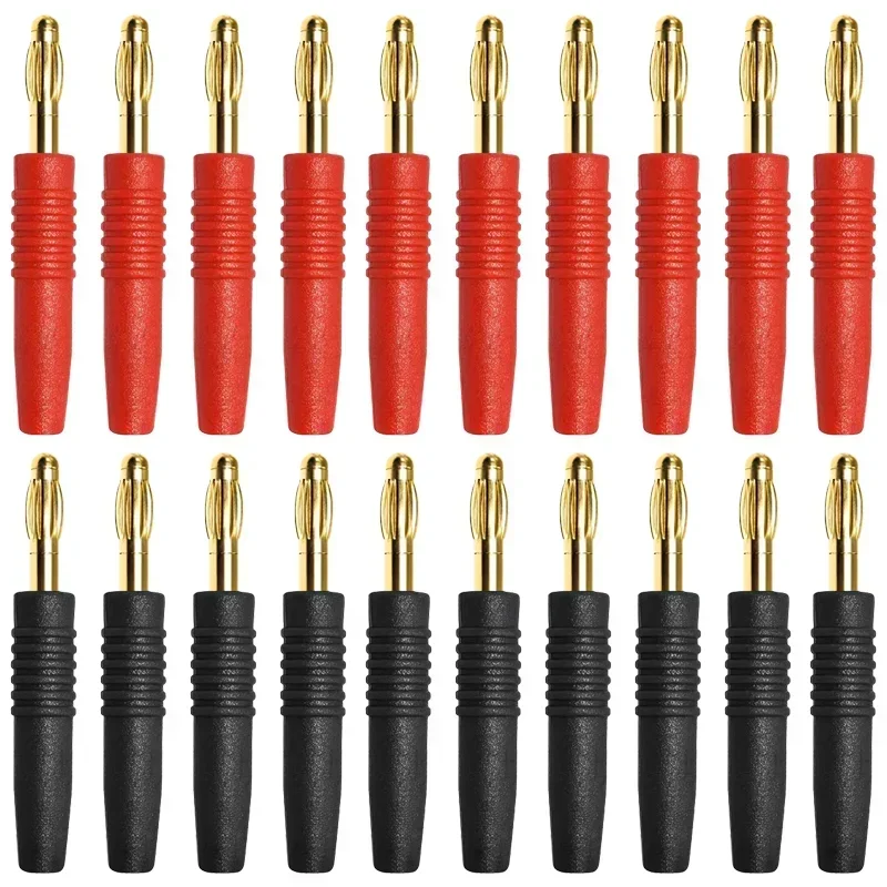 

4/10/20 шт. позолоченные 2 мм штекеры HIFI провод динамика аудиокабель подключение 2 мм штекер типа «банан» разъем типа «банан»