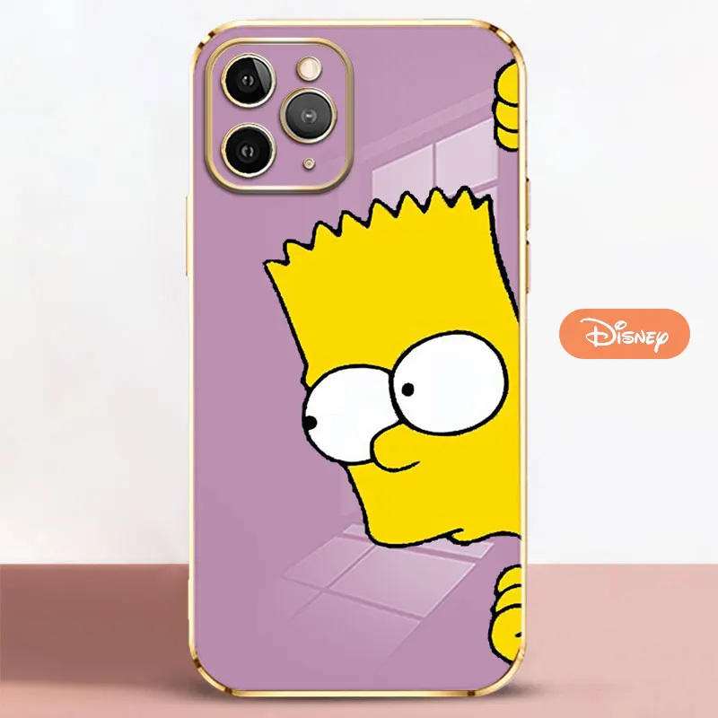 

The Simpsons Colorful Soft Case For Apple iPhone 13 11 Pro Max 12 SE 7 8 Plus XR X XS 6 6S Original Full Phone Cover TPU Funda