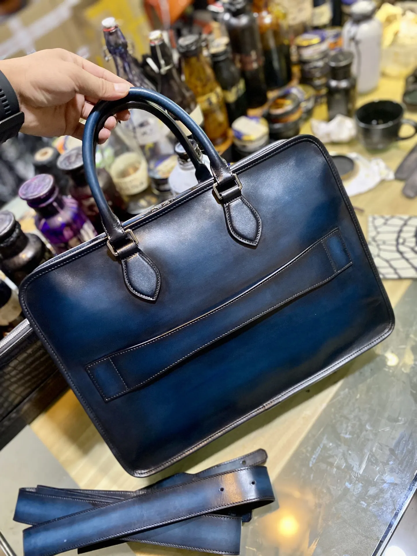 Briefcases Men Handbags Luxury Retro Leather Briefcases Business Bag Men