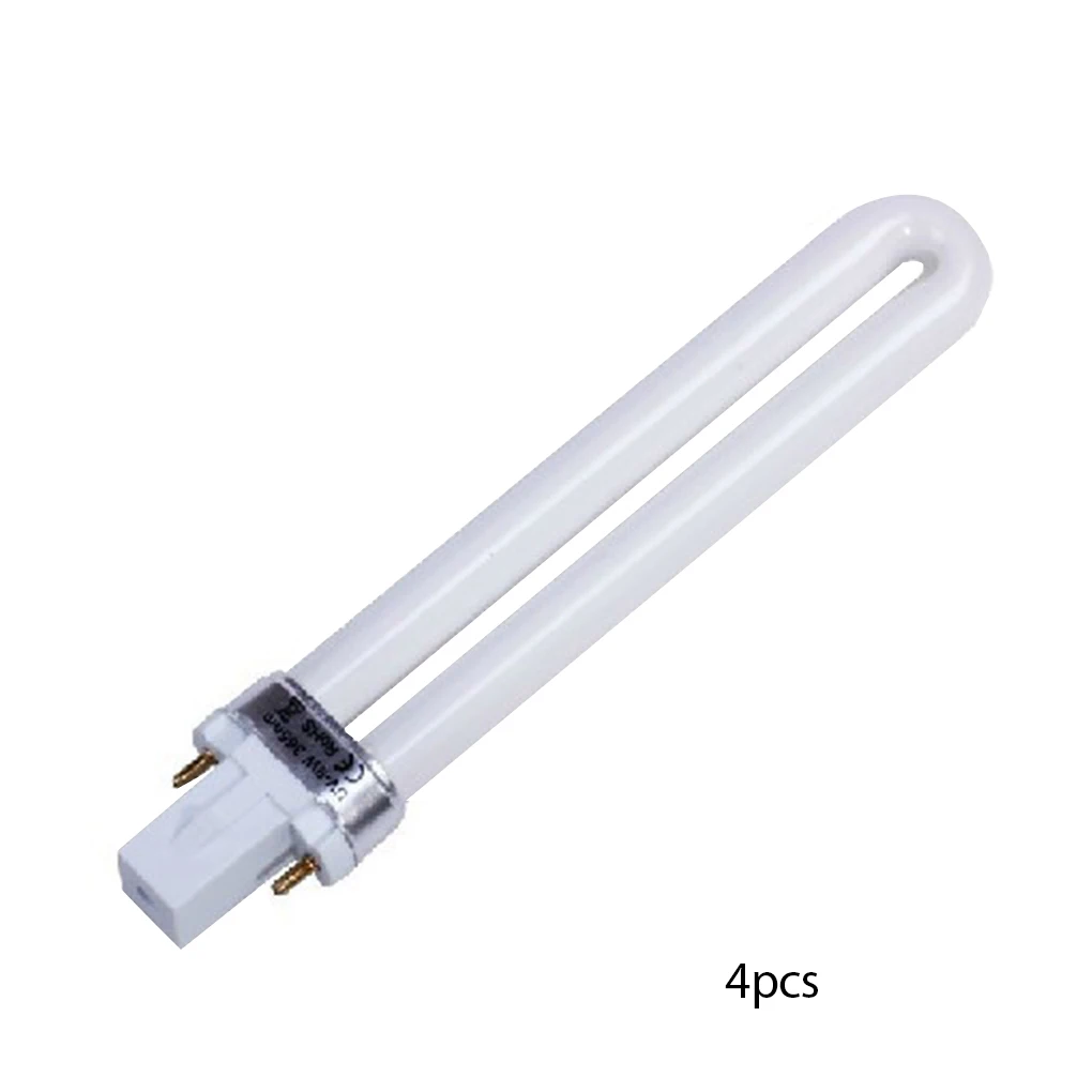 

4 Pieces Set 9W Nail Light Gel U-shaped Tube Lamp Manicure Pedicure