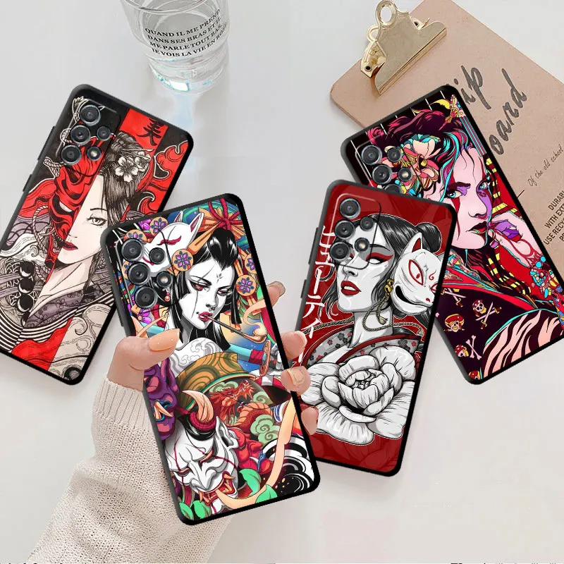 Case For Samsung Galaxy Note 20 Ultra 10 Plus 9 8 A50 A10 A40 A70 A20e M13 M52 M31 A52 A51 A13 Phone Cover Ghost Warrior Girl