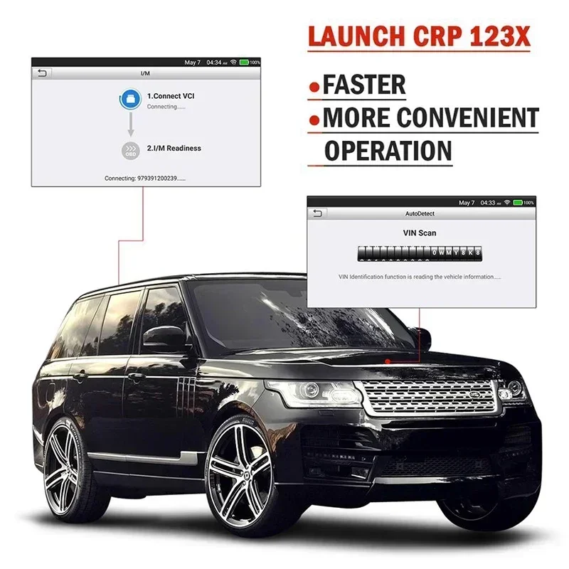 Автомобильный сканер OBD2 GL LAUNCH X431 CRP123X диагностический инструмент для считывания
