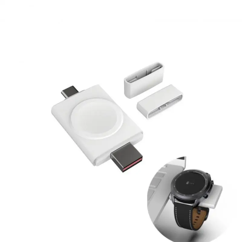 

Магнитное Беспроводное зарядное устройство для Samsung Galaxy Watch 3/4, Iwatch 8, USB/Type C, двойной интерфейс, портативная зарядная док-станция, аксессуары