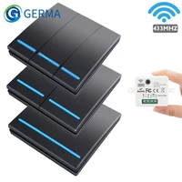 germa mini module smart wireless push switch light 433mhz electrical home remote control button wall panel on off 220v10a led