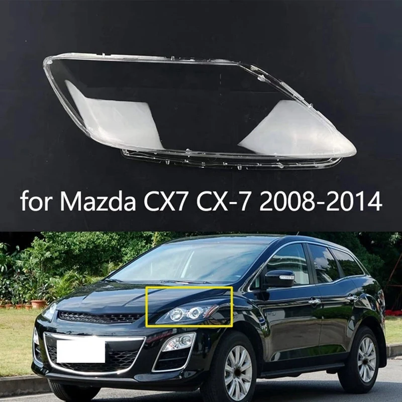 Крышка объектива фары корпус для Mazda CX-7 CX7 2007-2014 переднего абажур