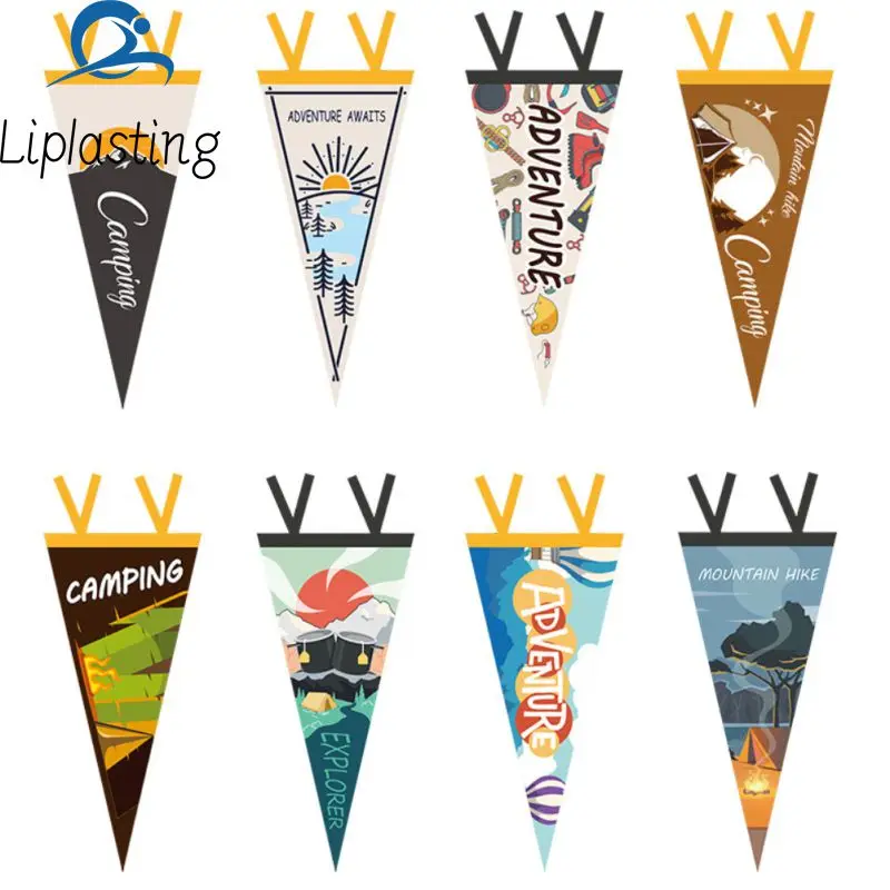 

Деликатное украшение для кемпинга, быстрое крепление, фетровый флаг для кемпинга, фетровый флаг для улицы, уникальный фетровый флаг