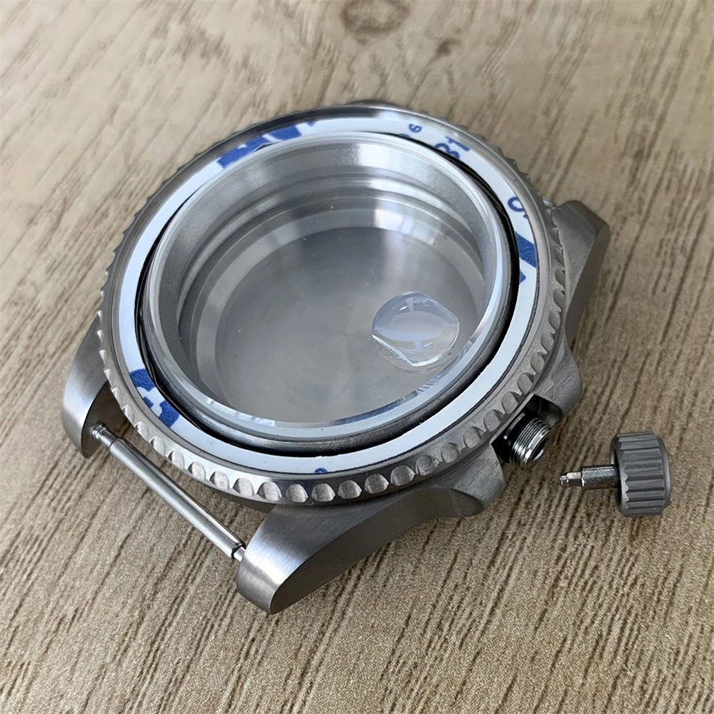 Upgraded Titanium Watch Case for NH34 NH35 NH36 Movement Sapphire Mirror NH35 Titanium Case 40mm Men Watch Modification Part