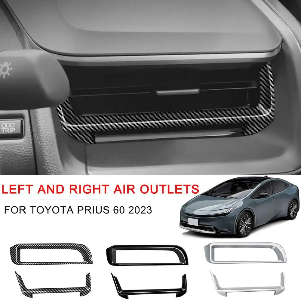 

For Toyota Prius 60 Series 2023 2024 Front Dashboard Sticker Air Left Air Cover Oultet Right Outlet Side Accessories Condit M0X2