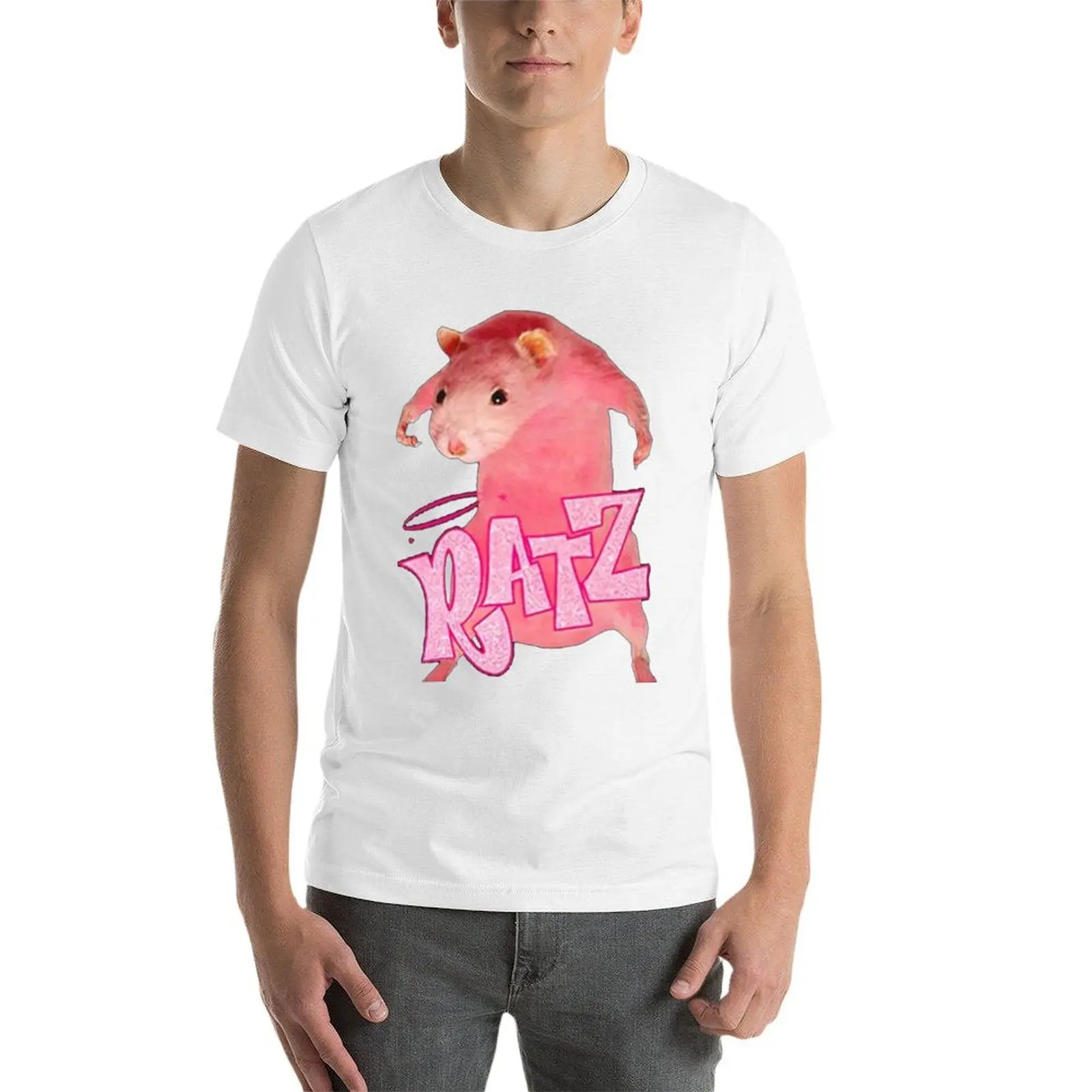 Фото Футболка Ratz Pink Meme в повседневном уличном стиле с короткими рукавами №3