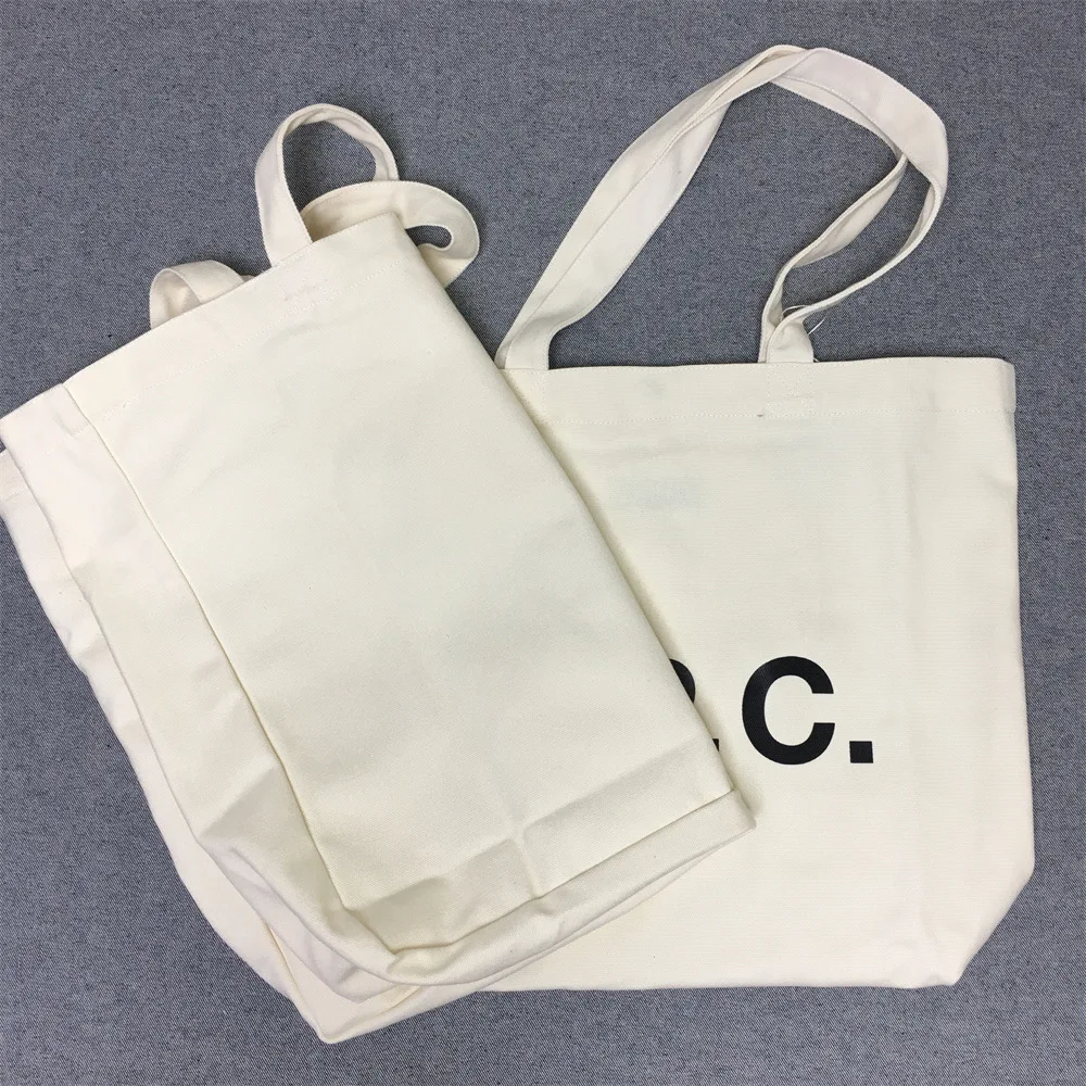 

FNJACK Canvas Tote Bag Shopper Bags Printed Logo 100% Cotton