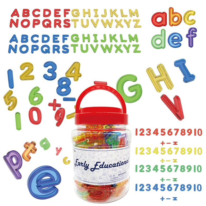 

Rainbow Alphanumeric Spelling Word Math Game Transparent Uppercase/Lowercase English Letters Arithmetic Learning Educational Toy