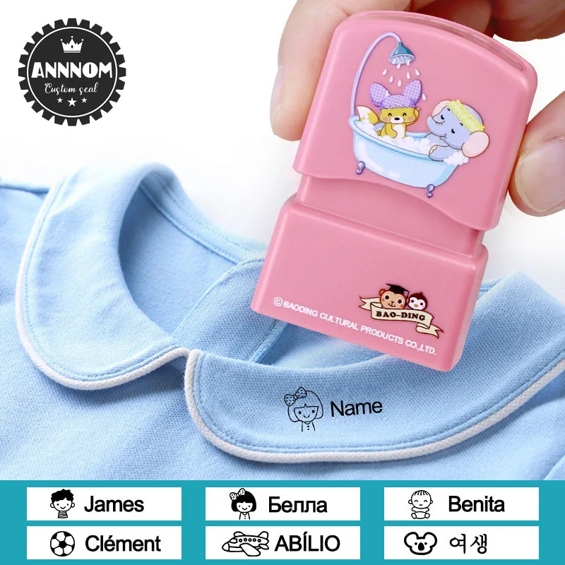 

DIY штамп на заказ для детей, печать с именем, штамп, детские Персонализированные штампы, одежда, детская печать, печатные уплотнения с именем ...