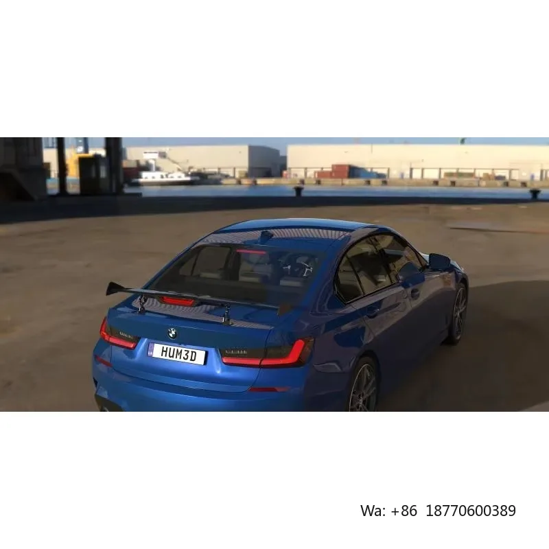 Фото Высококачественный задний спойлер L Gull Wing Scirocco для Honda Civic 10-го поколения и Corvette C06, автозапчасти №4