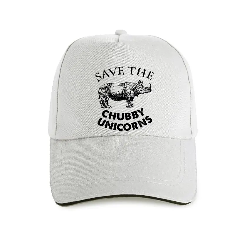 

2022 Fashion Design 454 Save The Chubby Unicorns Mens Tops Rhino Chunky Africa Rhinoceros Vintage Baseball Cap Custom Graphic