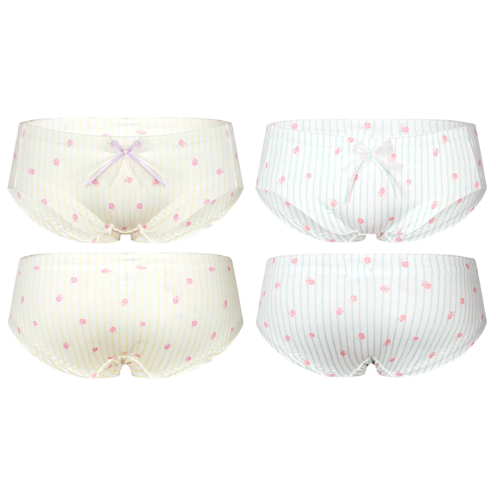 Трусы-брифы мужские хлопковые в горошек с оборками |