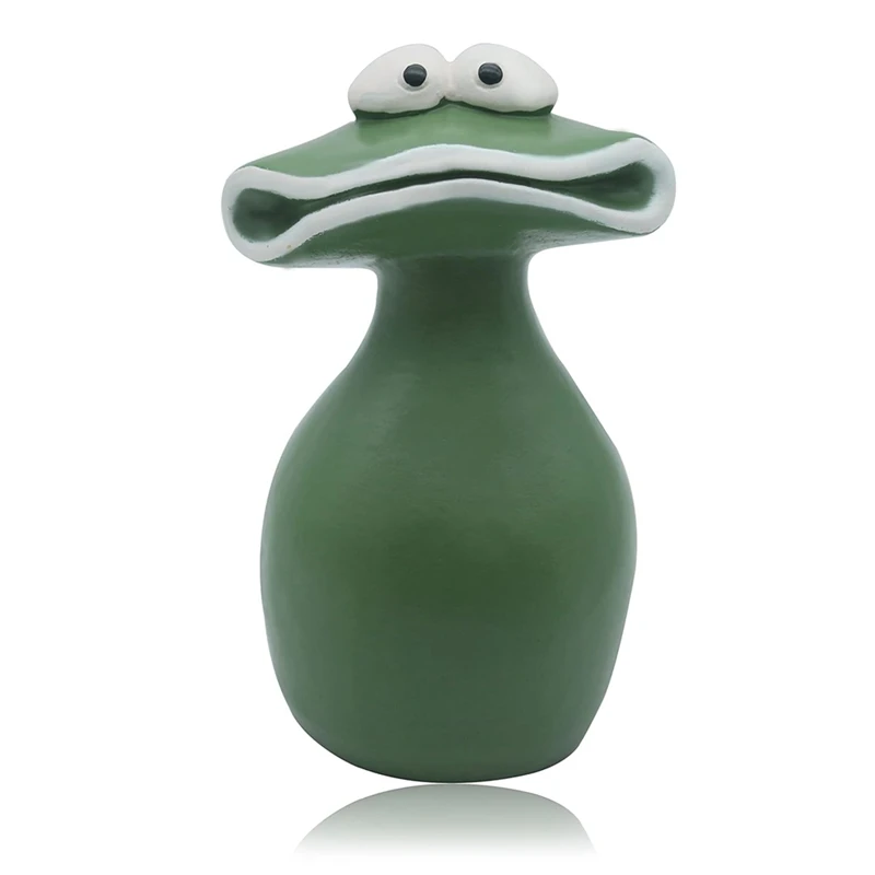 Статуя лягушки из смолы статуи с большим ртом водонепроницаемые ручной работы