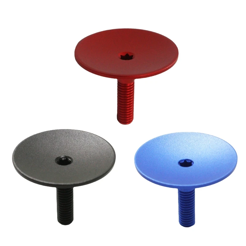 

MTB Headset Stem Cap, 1 1/8 Bike Stem Top Screw Shell Cover Aluminum Alloy Drop Shipping