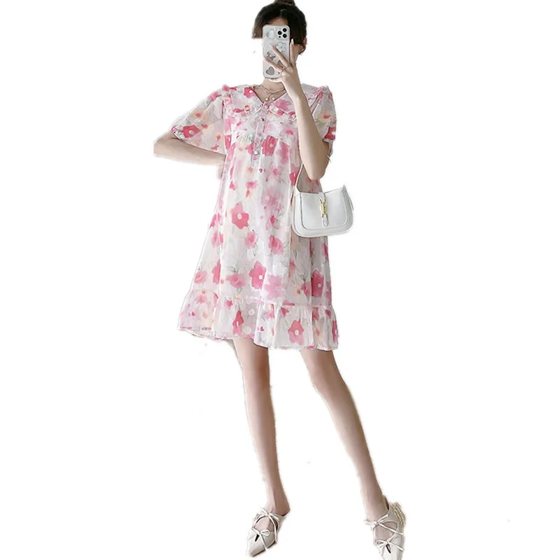 

Maternity Summer Top Fashion Loose Short-sleeved Small Maternity Dress Summer 2022 New