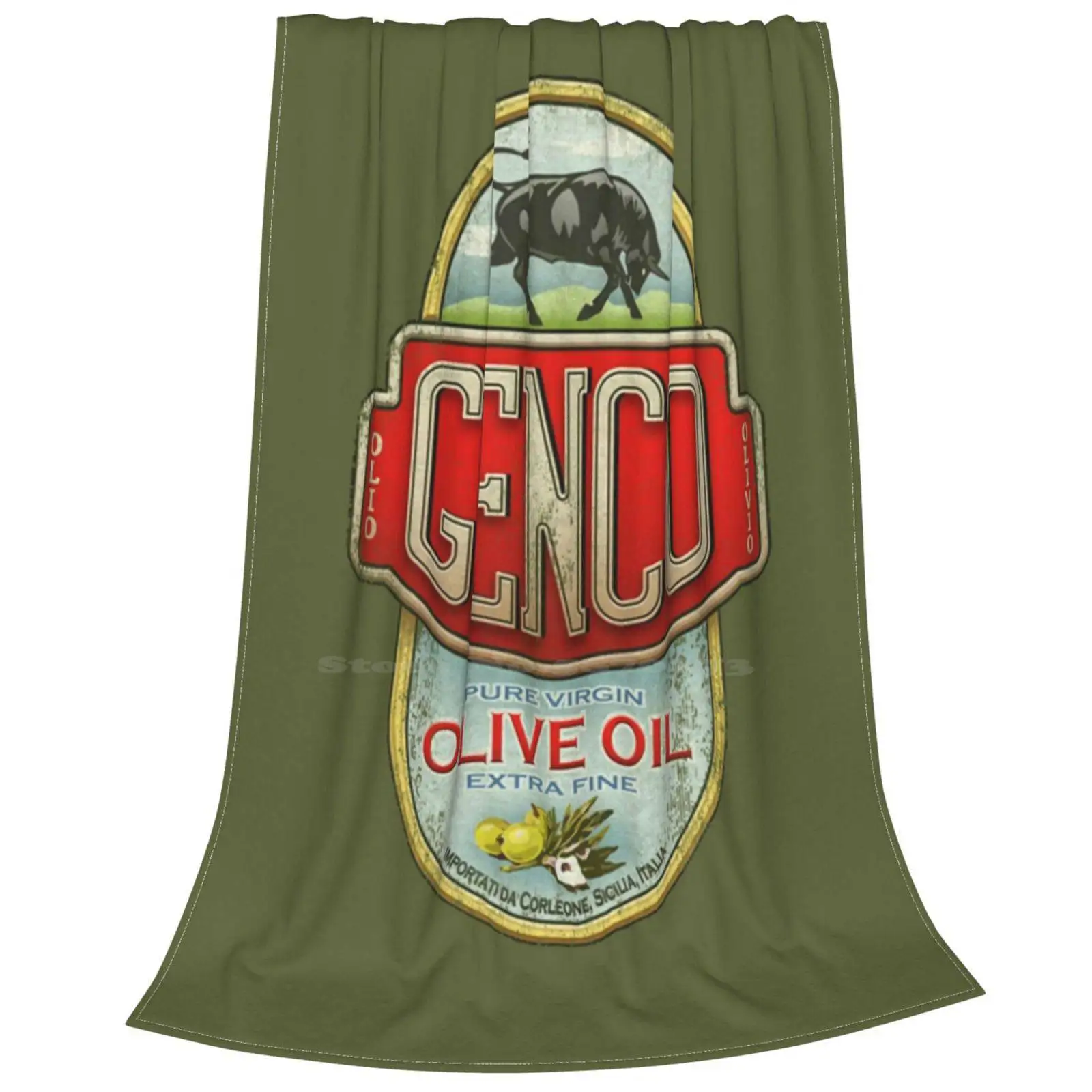 Крестный отец-Genco оливковое масло. Креативный дизайн тонкое мягкое фланелевое
