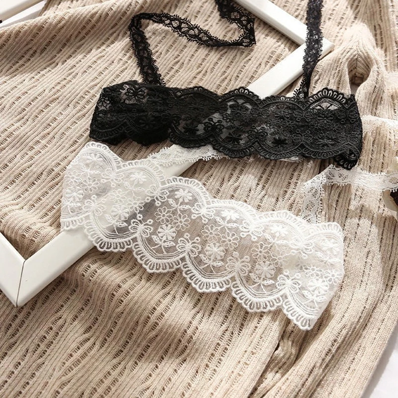 

Women Exotic Black Hollow Lace Transparent Eye Masks Sexy Lingerie Cosplay Costumes Erotic Accessories Bandage Strap Eye Cover