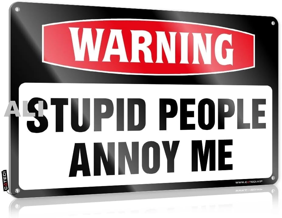 Знаки двора на Хэллоуин предупреждающие глупые люди подарки для папы NOy Me 8X12IN SHAN