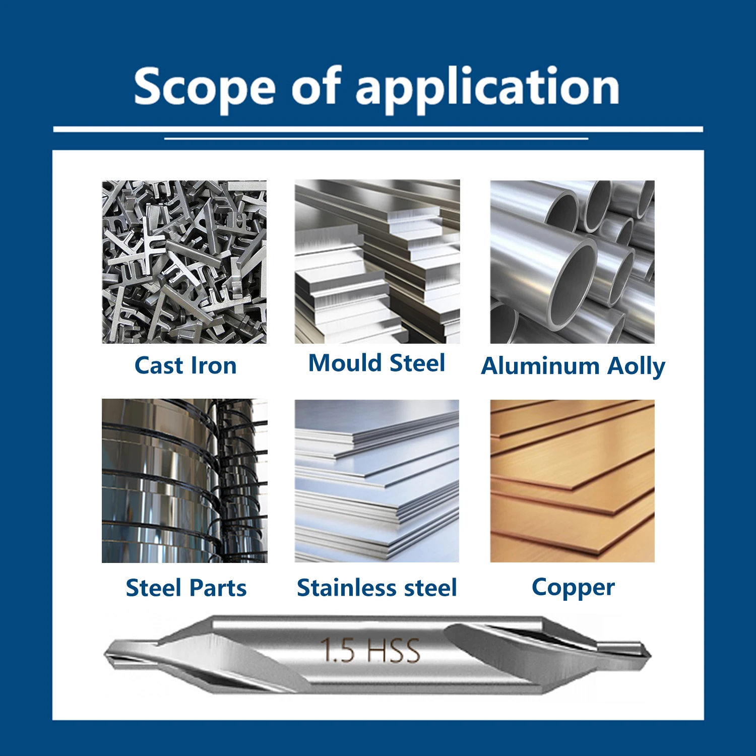 Набор сверл из быстрорежущей стали HSS 1 0-6 0 мм по металлу 60 градусов