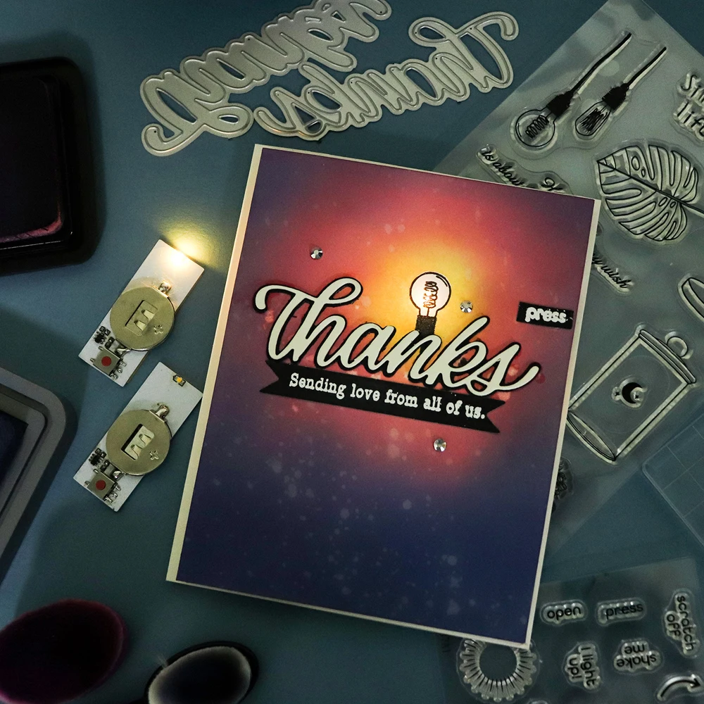 Для изготовления светящихся карточек Halo Lights и Easy Самоклеящиеся световые блоки с